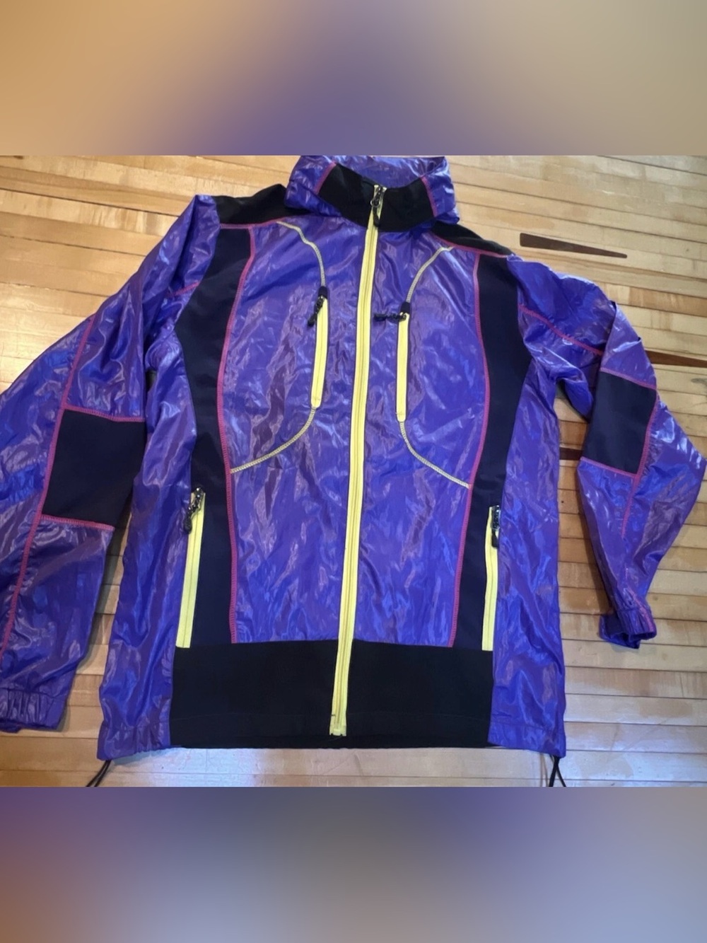 Vintage Women’s Hippo Outdoor Windbreaker JACKET PURPLE SZ L